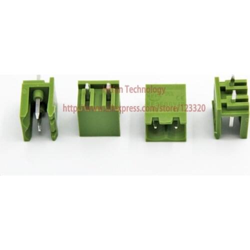 20sets/lot) PCB Screw Terminal Block Connector KF2EDGK 2P and 180 Degree Pin Header pitch:5.08MM/0.2inch Green 10A 300V 2Pins