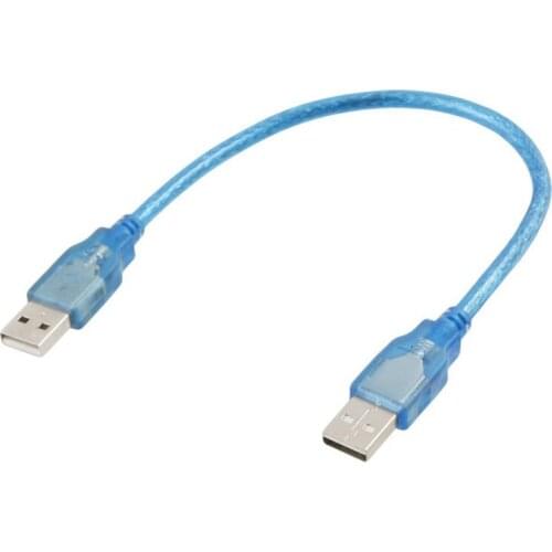 30cm 1 Ft USB 2.0 Type A/A Male to Male Extension Cable Cord Blue