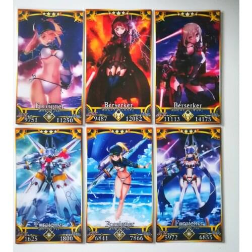 42pcs/set Fate Zero Toys Hobbies Hobby Collectibles Game Collection Anime Cards