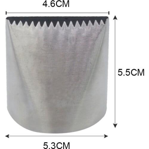 Fondant Baking Accessories Extra Large Stainless Steel Nozzle Icing Piping Nozzles Cream Cake Decorating Tools Pastry Tip