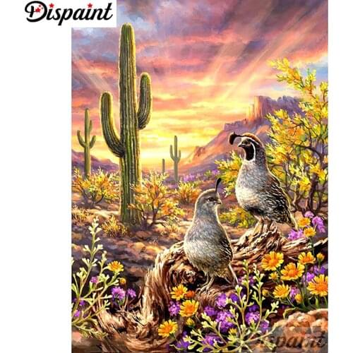 Dispaint Full Square/Round Drill 5D DIY Diamond Painting "Animal bird scenery" Embroidery Cross Stitch Home Decor Gift A18918