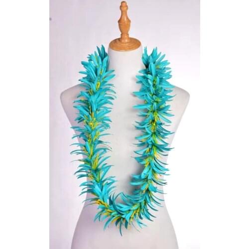Free Shipping HL0003A-3 50Pcs/lot 110Cm 5 Colors Artificial Velvet Spider Lily Lei Tropical Hawaiian Floral Necklace Wholesale