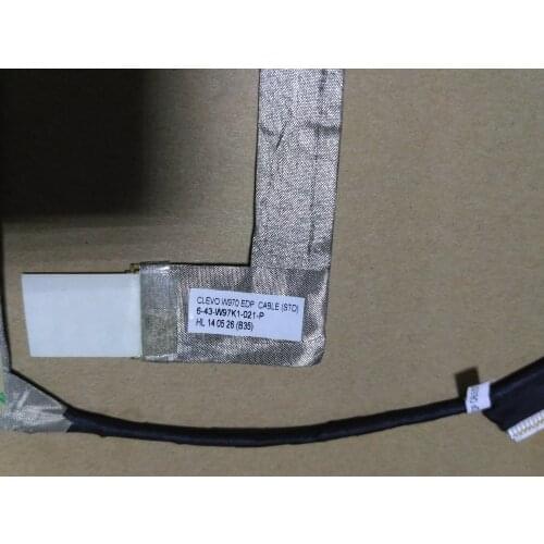 Free shipping New CLEVO W970 EDP CABLE (STD) 6-43-W97K1-021-P 6-43-WA50T-011-1 for laptop cable