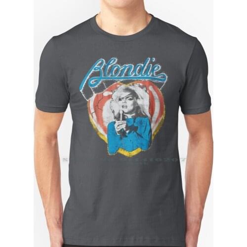 Blondie Distressed Design T Shirt 100% Pure Cotton Blondie Debbie Harry Call Me By Your Name Band Bly Manor Haunting Of Bly