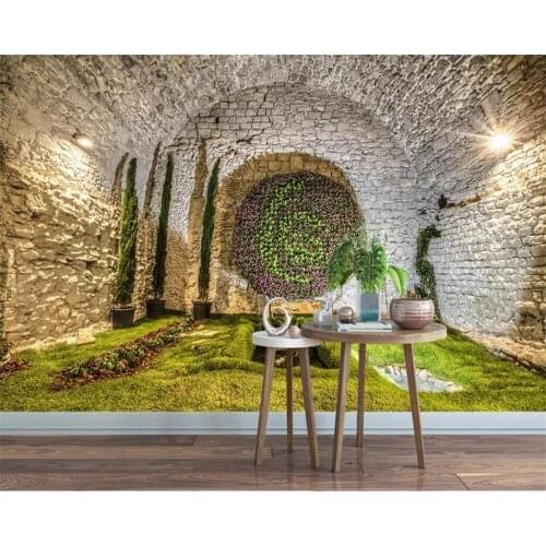 Beibehang Custom Photo wall mural wallpaper 3D space brick wall art 3d wallpaper papel de parede 3d wallpaper papier peint