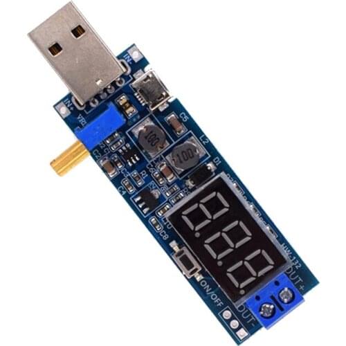 WSFS Hot DC-DC 5V to 3.5V / 12V USB Step UP / Down Power Supply Module Adjustable Boost Buck Converter Out DC 1.2V-24V