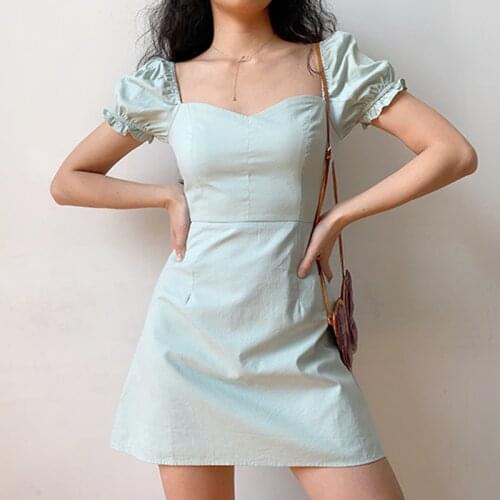 Однотонные летние платья Lucyever China At AliExpress