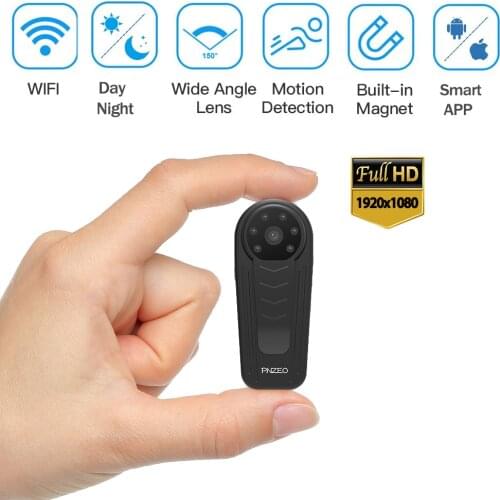 Mini Cameras HUOMU Portable WiFi Camera 1920X1080P Full HD Recording Hidden cam Meeting/Class/Sport Recorder Security Camera
