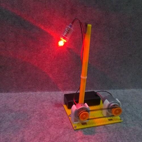 Mini power lighting system power generation table lamp DC motor experimental small model assembly educational toys