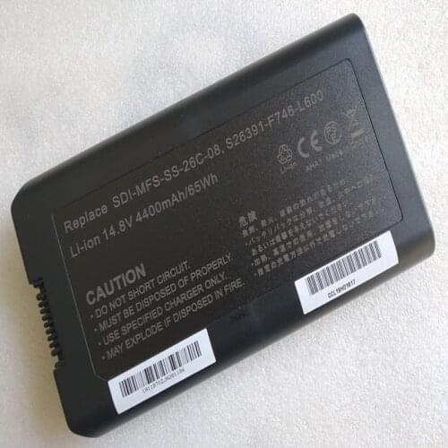 New S26391-F746-L600 SDI-MFS-SS-26C-08 Battery For Fujitsu ESPRIMO Mobile X9510 X9515 X9525 battery Genuine Laptop Battery 65Wh