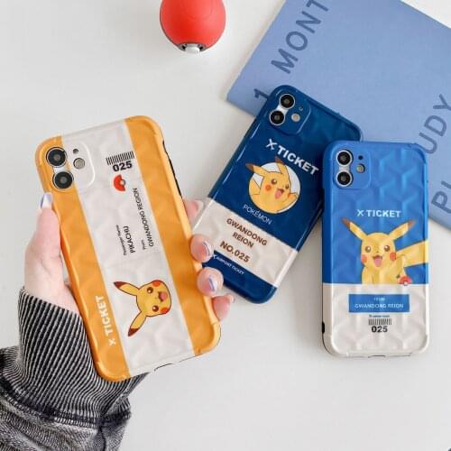Pokemon Pikachu Phone Case for IPhone 7 8 Plus X XS Max XR 11 Pro Max 12 Pro Max Anime Cartoon Cute Soft Phone Covers Cases Gift