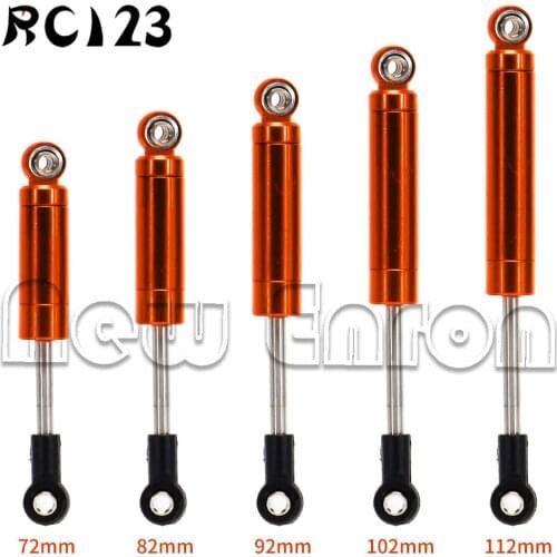 Orange Aluminum Shock Absorber Damper 72-112MM 75004 RC 1/10 Crawlers Tamiya Kyosho Axial HPI 1:10
