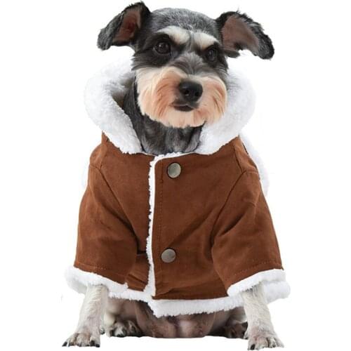 Autumn Winter Pet Dog Clothes for Small Dogs Chihuahua Pug Hooded Jacket Coat Cotton Puppy Cat Clothing Outfit Product