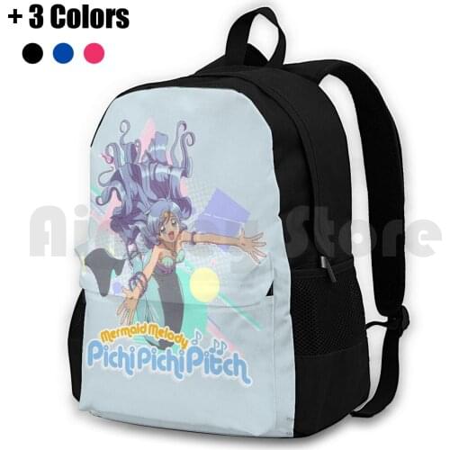 Hanon " Pichi Pichi Pitch " Outdoor Hiking Backpack Waterproof Camping Travel Pichi Pichi Pitch Mermaid Luchia Hanon Rina Sea