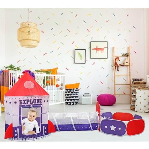 3in1 Portable Baby Tent Kid Crawling Tunnel Play Tent House Ball Pit Pool Tent For Children Toy Ball Pool Ocean Ball Holder Set