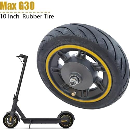 Novel-Electric Scooter Front Wheel Rubber Tire Durable Vacuum Tire with Hub Disc Spare Parts for NINEBOT MAX G30