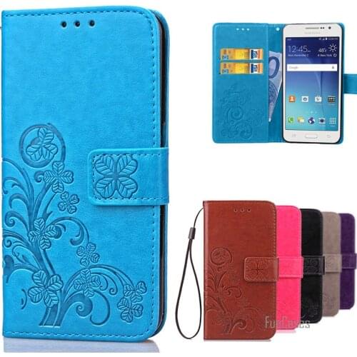 Luxury For Coque Samsung Galaxy Grand Prime Case G530 G530H G531 G531H G531F SM-G531F Wallet Flip Cover With Card Slots Holder )
