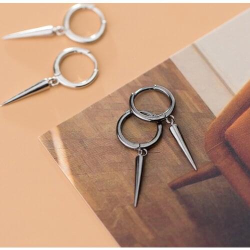 Colusiwei Minimalism Dangle Earrings for Women Pure 925 Sterling Silver Geometric Cone Shape Drop Earring 2020 Fashion Jewelry