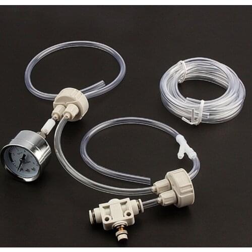 DIY CO2 System, CO2 Generator Kit, Includes Caps, Valves, Connector, Tubing, Pressure Gauge