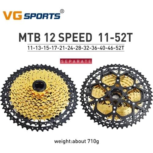 VG sports 12 speed MTB bicycle freewheel Separate 50T/52T Ultralight Aluminum Alloy cassette bike free wheel Bracket Sprocket