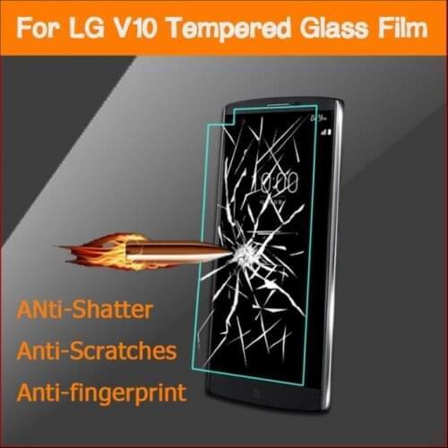 0.3mm Tempered Glass For LG V10 Screen Protector Tempered Protective Film For LG V10 Screen Protector Guard pelicula de vidro