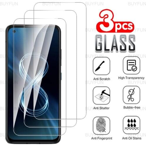 Screen protector For Asus Zenfone 8 5.9 inch 3pcs front tempered glass for asus zenfone 8 zs590ks Anti-scratch protective film