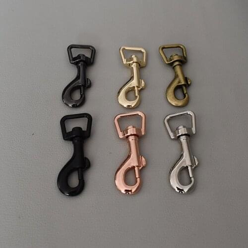 1 pcs We offer free lettering service DIY dog leash parts top quality swivel snap hooks metal dog clasp hook buckle 6 color