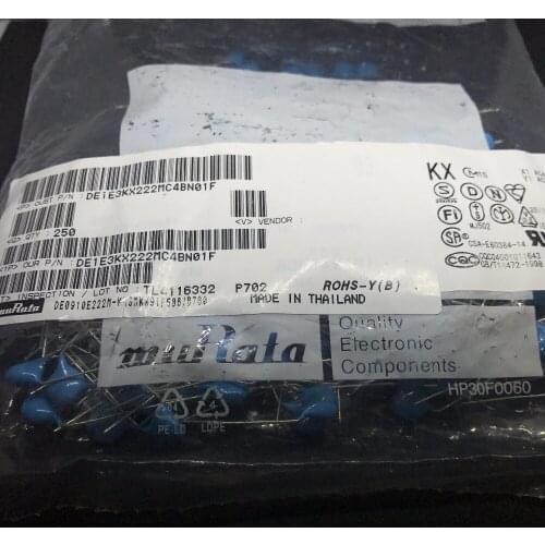 100% New and original DE1E3KX222MC4BN01F X1Y1 Y capacitance