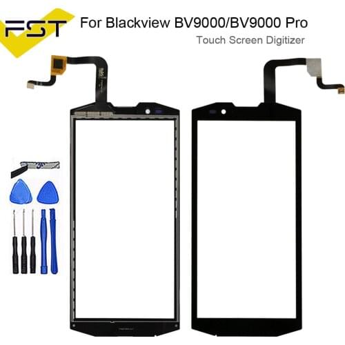 5.7''Black for Blackview BV9000/ BV9000 Pro Touch Screen Digitizer 100% tested Digitizer Glass Panel Touch Replacement Parts