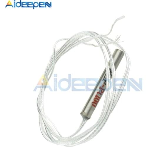 5Pcs 50cm PT100 Platinum Resister Temperature Sensor Waterproof Temp Probe -20~450 Degree Celsius