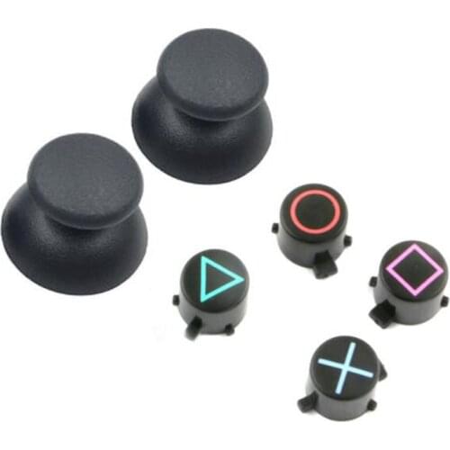 Analog Joystick Thumb Stick Grip Cap ABXY Button Repair for Sony Playstation Dualshock 3 DS3 PS3 Gamepad Controller Thumbstick