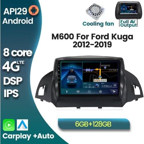 API29 Android 10 Car Radio Multimedia Video Player Navigation GPS For Ford Kuga Escape 2012 2013 2014 2016 -2019 stereo unit DSP