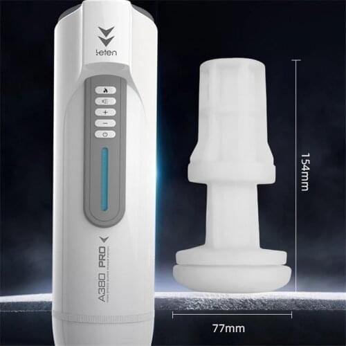 Leten A380 PRO Automatic Piston Telescopic Male Masturbator Cup Sex Machine Vagina Real Pussy Sucking Vibrator Sex Toys For Men
