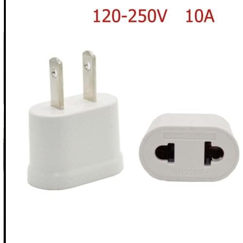For US USA Travel Power Adapter Converter Wall Plug To Ce Fc US/AU EU Universal 2PIN Travel Wall Power Plug