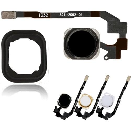 Touch ID Sensor Home Button Key Flex Cable With Rubber Gasket Replacement For iPhone 5S And SE