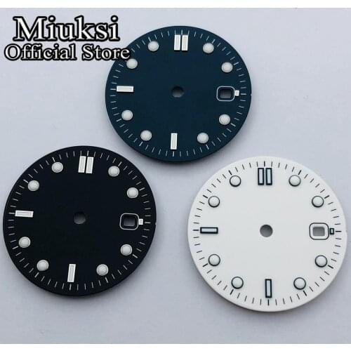 Miuksi 31mm sterile dial luminous mark fit ETA 2824 2836 Miyota 8205 8215 821A Mingzhu DG 2813 3804 Seagull ST1612 movement