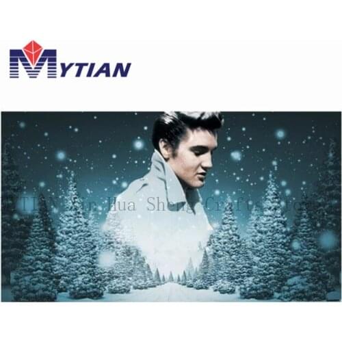 MYTIAN Elvis Photo Needlework 5D Diamond Painting Elvis Presley Cross Stitch Kits 3D Diamond Embroidery Mosaic Art Wall Sticker