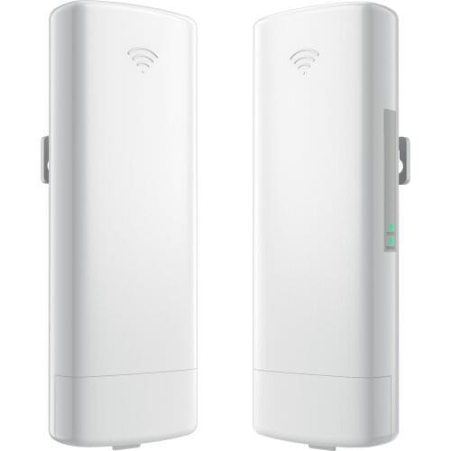 Dialing Wireless Bridge Kit Point to Point 5.8G 300Mbps Signal Transmission Outdoor CPE with 14DBi Antenna PoE Power Adapter