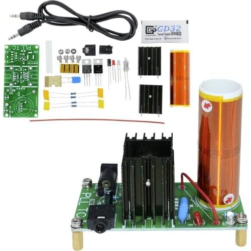 Dc 15-24v Diy Music Tesla Coil Kit 15w Mini Plasma Speaker Set Electronic Field Wireless Transmission Music Project Parts
