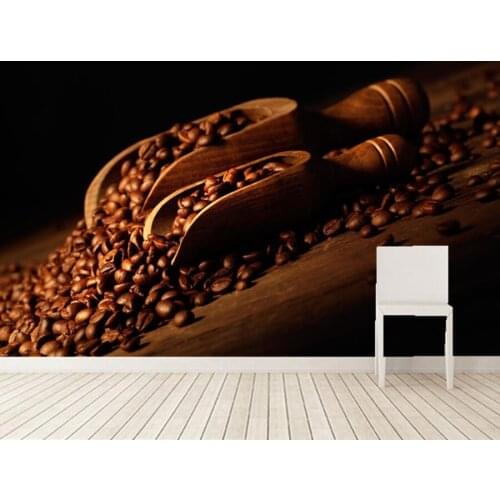 Custom murals,Coffee Grain food wallpaper,coffee shop restaurant dining room living room sofa TV wall kitchen 3d wallpaper