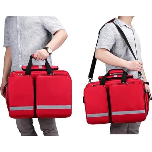 New First Aid Medical Bag Large Multi-pocket Portable Messenger Nylon Bag Emergency Medical Rescue Safety Outdoors Family Travel