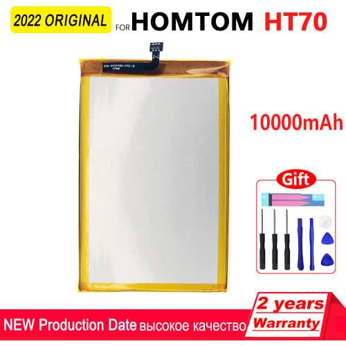 100% Original 10000mAh HT70 Phone Battery For HOMTOM HT70 HT 70 Phone High quality Batteries With Tools+Tracking Number