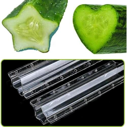 Plastic Heart/Star/Love Fruit Shaping Mould Cucumber Growth Forming Mold Vegetable Growing Mold Transparent Garden Nursery Pot