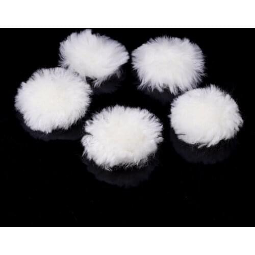 5Pcs Car Polisher Wool Buffing Pads Compound Cutting Polishing Sheets Round Drill Buffer Pad Cleaning Cushions for Car Accessory