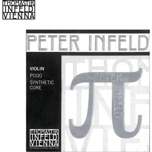 Thomastik Peter Infeld (PI100) Violin String Full set ,Platinum E--Silver D,Medium Gauge, Ball-End,Made in Austria