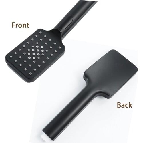 ABS handheld shower head High Pressure Hand Held Shower Matt Black Bathroom Wall Mount Shower Sprayer