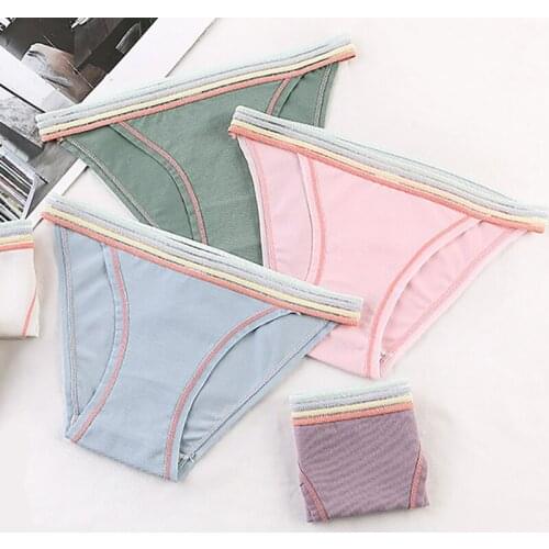 Sexy Low Waist Thongs Women Panties Cotton Ladies Briefs Erotic hollow Underwear Comfort Underpants Solid Color Female Pants New