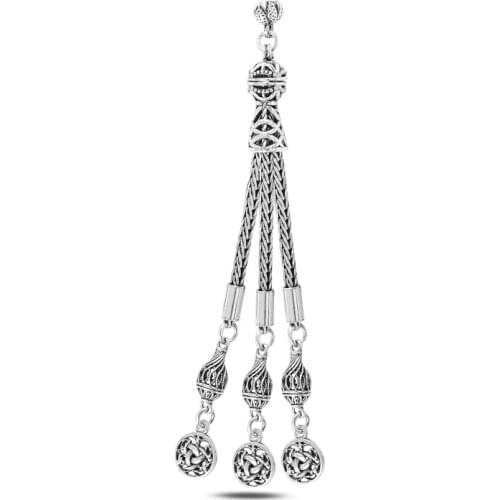 Silverlina Sterling Silver Oxidized Tassel