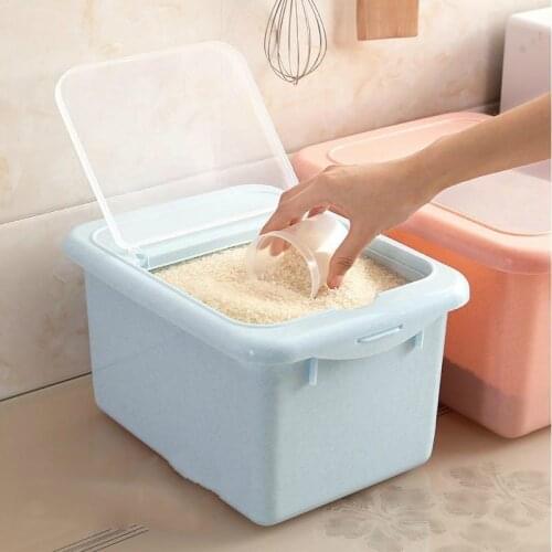Nordic Plastic Cereal Dispenser Storage Box Kitchen Food Rice Grain Container Organizer Grain Storage Cans Container Jars