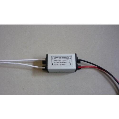 20pcs/lot 3X1W waterproof ip66 Led outside driver, 85-265V Wide voltage input LED driver adapter for 3W ceiling down light